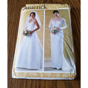 Butterick B6803 Bridal Gown Wedding Dress Pattern Size 6 - 14